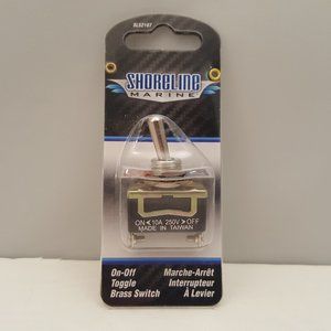 SHORELINE MARINE Chrome Plated Brass 2-Position Toggle Switch | SL52107